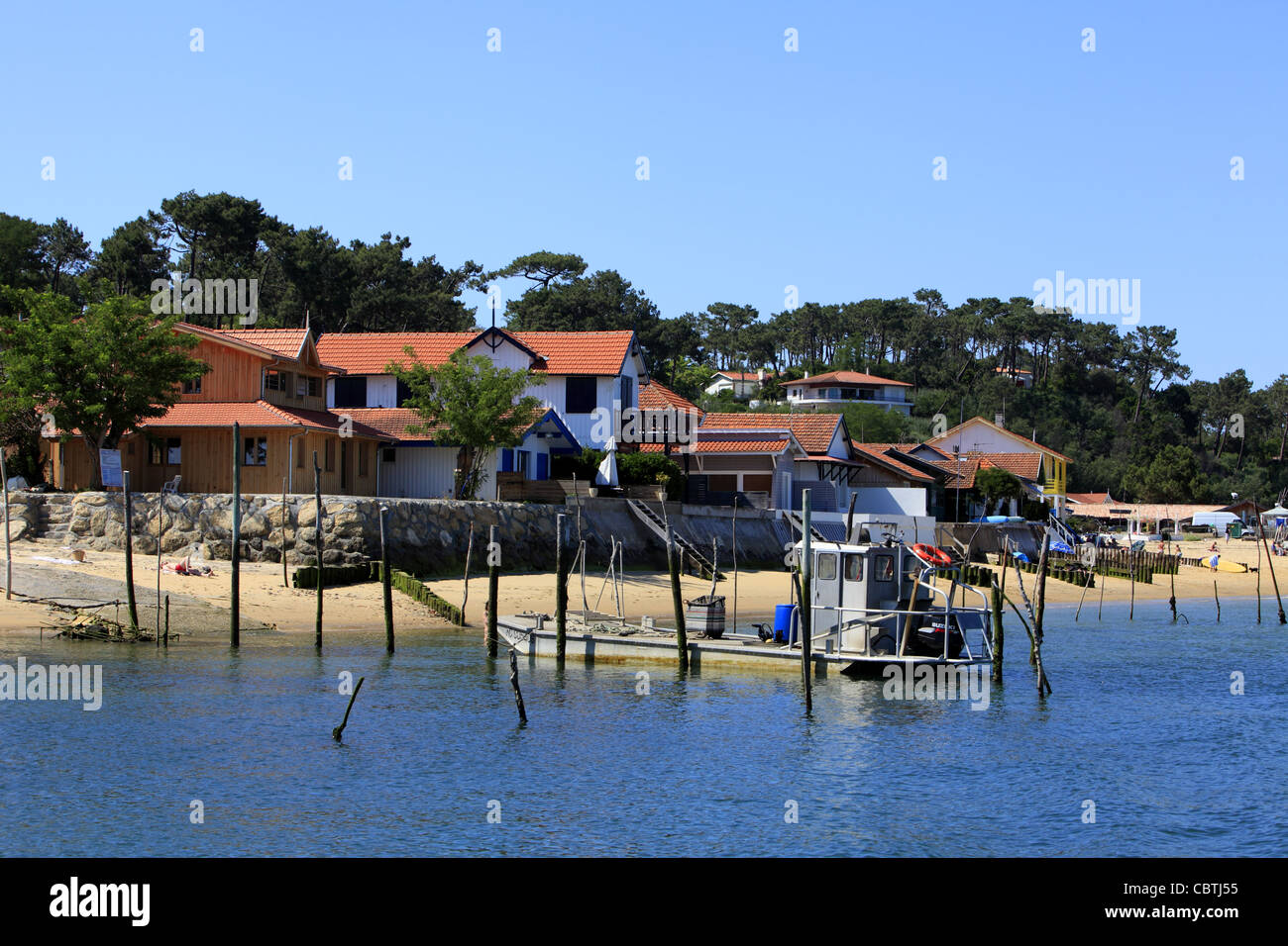 Villages in the the Cap Ferret, France Stock Photo