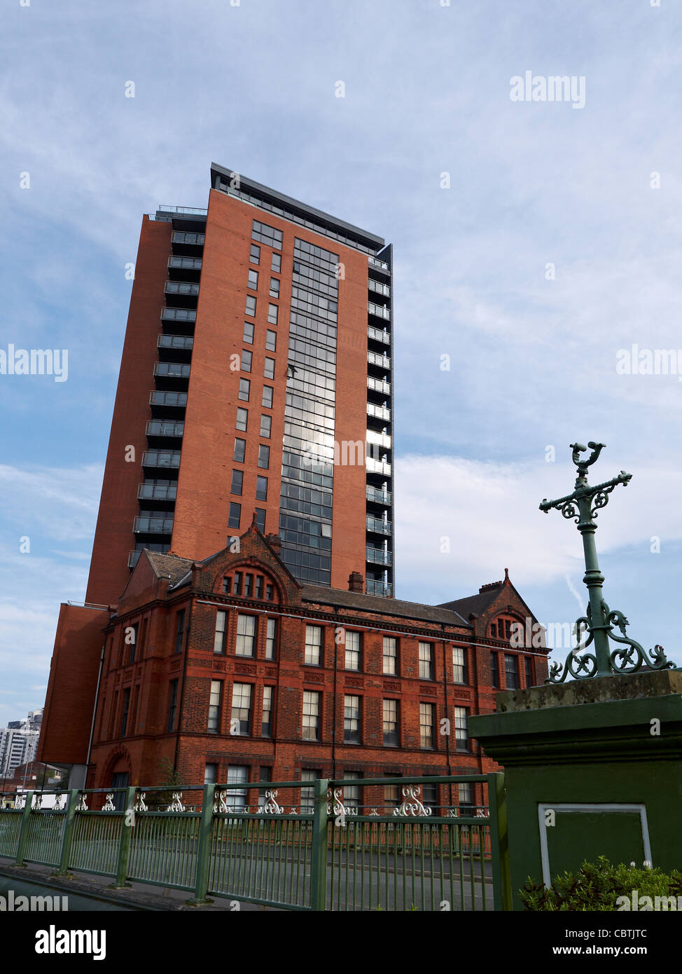Old with modern architecture in Salford Manchester UK Stock Photo - Alamy