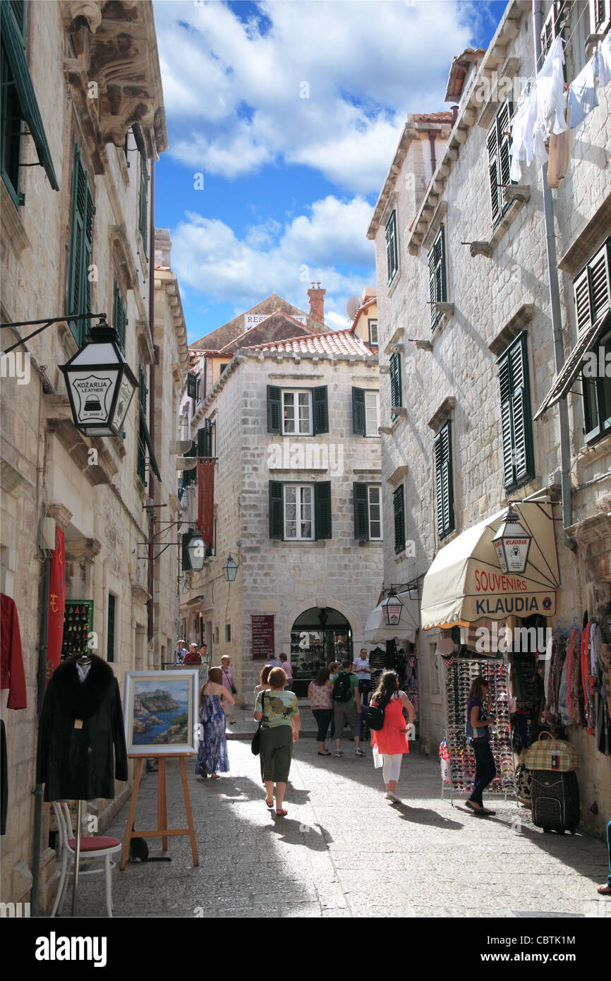 Souvenir shops in Siroka, Dubrovnik, Dubrovnik-Neretva, Dalmatia ...