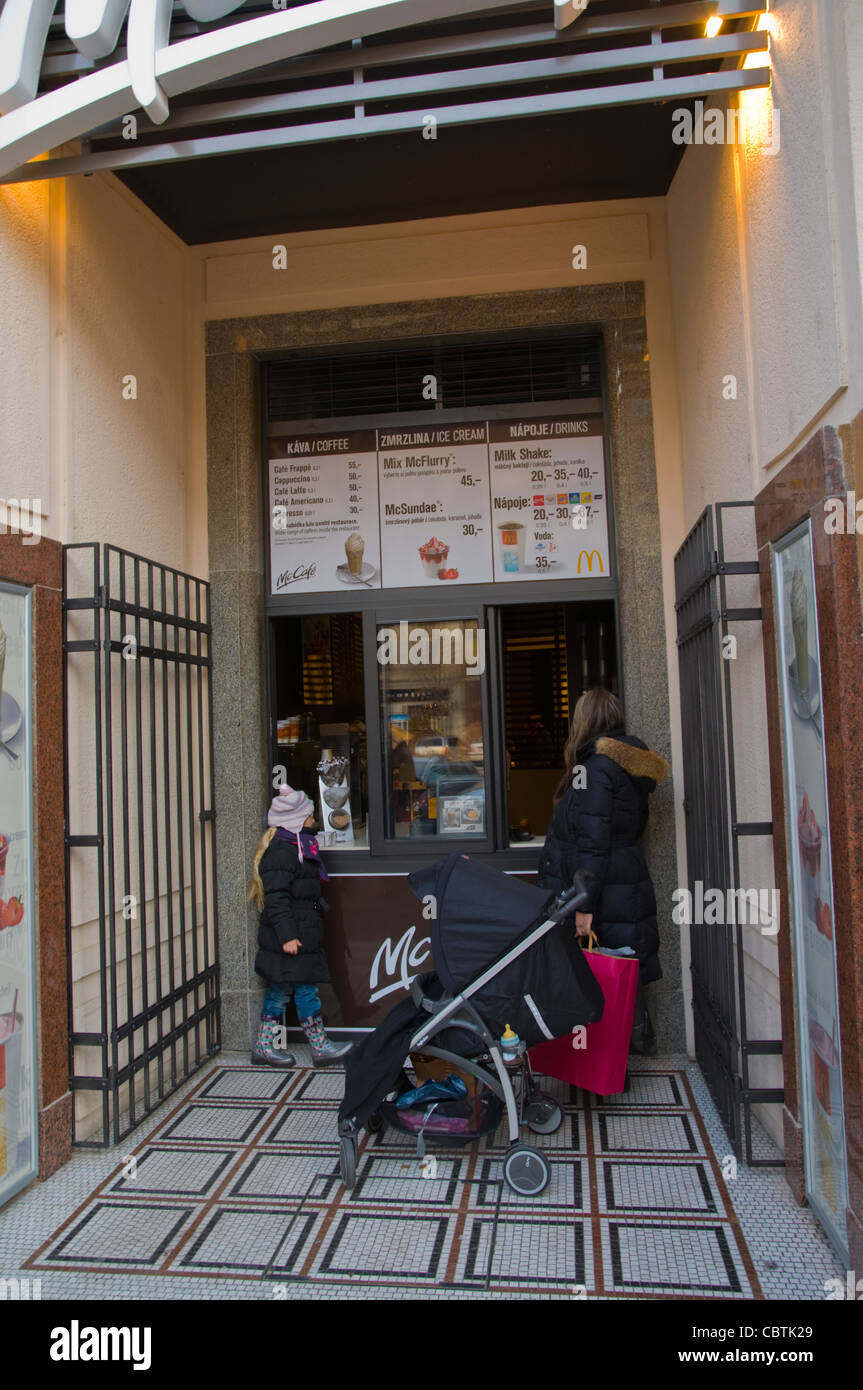 McWalk fast food outlet Prague Czech Republic Europe Stock Photo Alamy