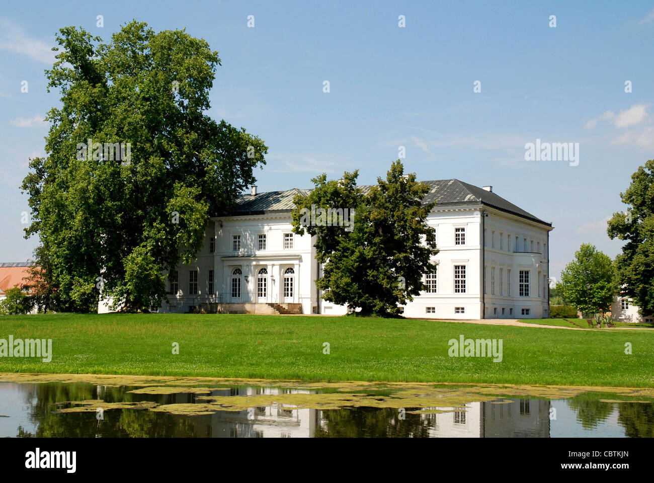 Castle Neuhardenberg in Brandenburg. Stock Photo
