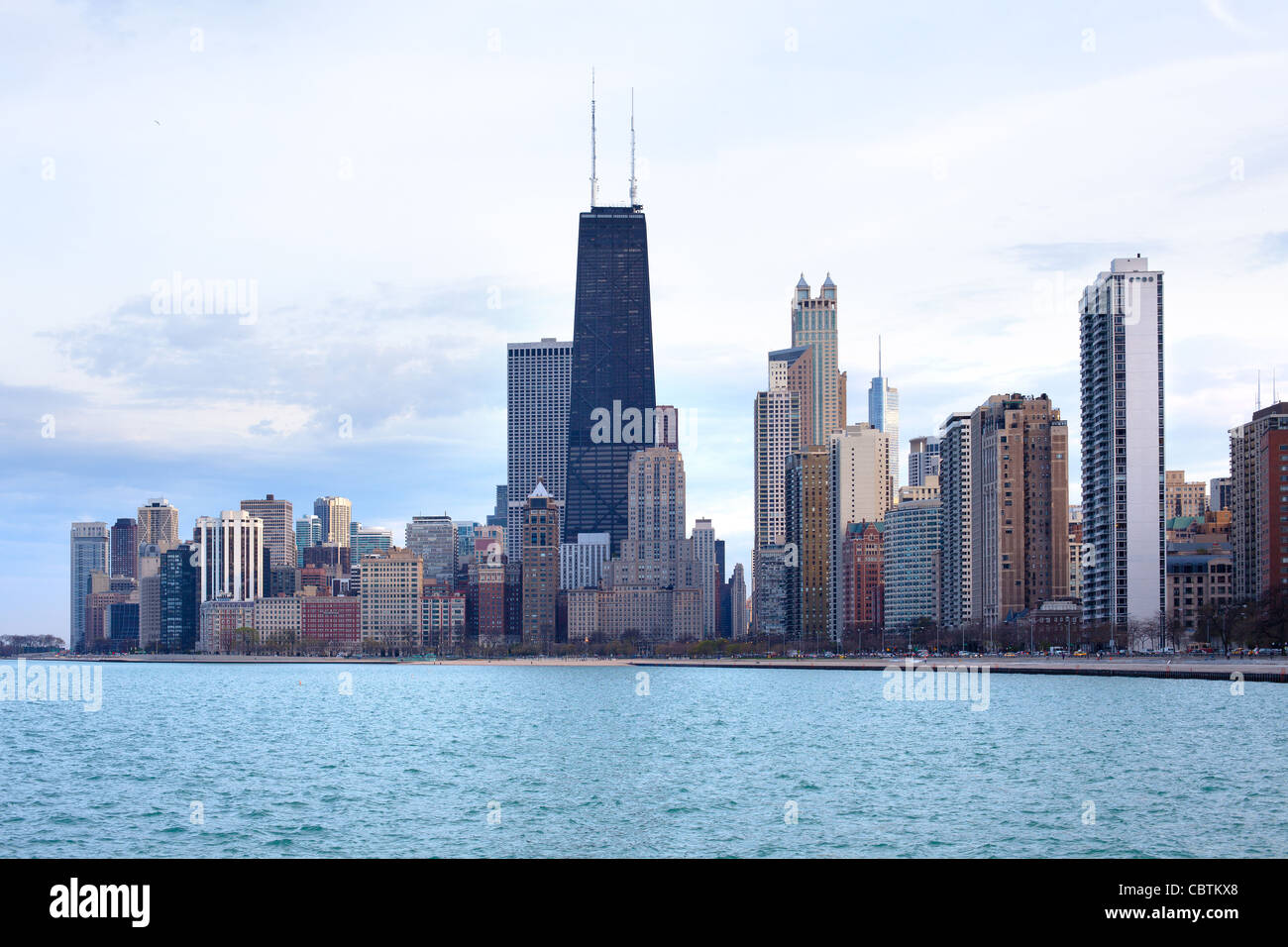 Downtown skyline, Chicago, Illinois, USA Stock Photo