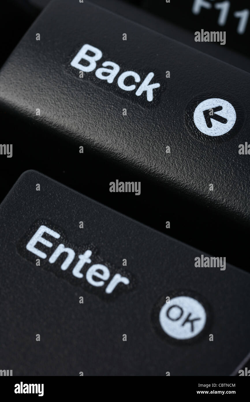 Computer keyboard keys Stock Photo