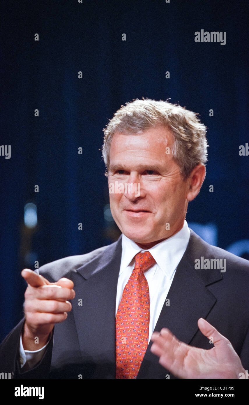 Texas Gov George W Bush During A Campaign Fundraising Event June 22 1999 In Washington Dc