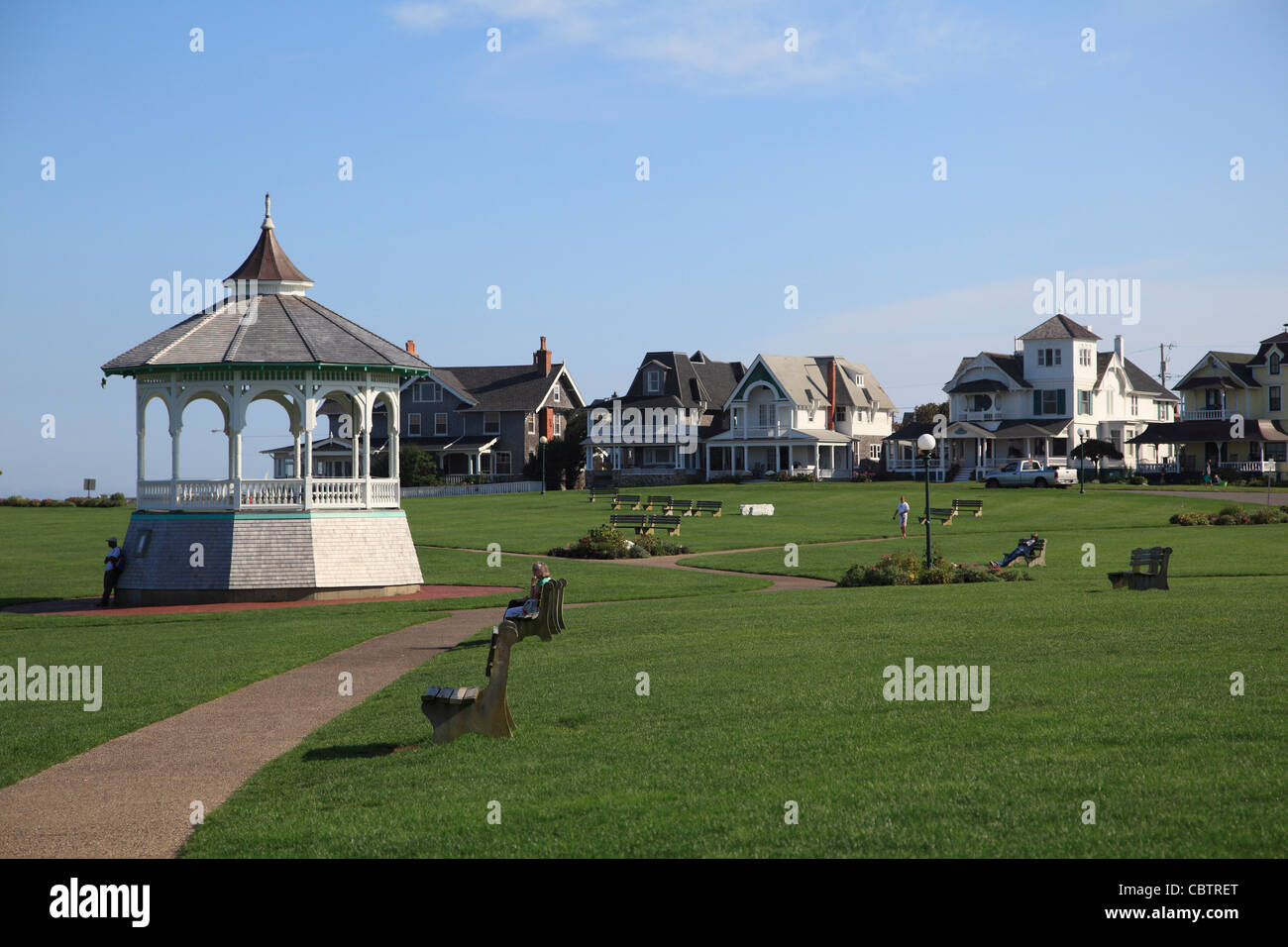 Ocean Park, Oak Bluffs, Marthas Vineyard, Massachusetts, New England, USA Stock Photo