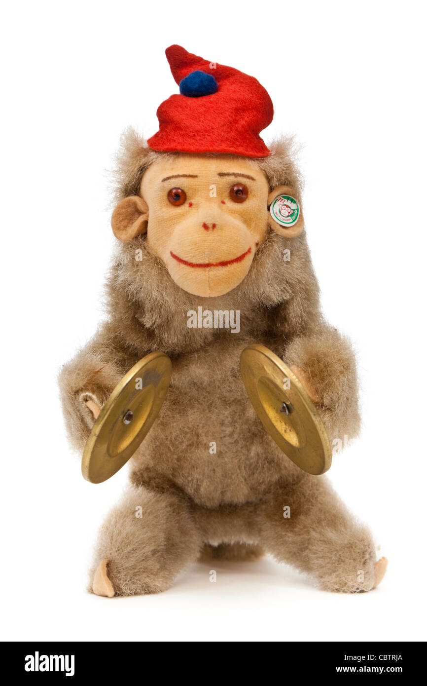Vintage wind-up 'Jolly Musical Monkey' from 1956 by DRGM of West Germany Stock Photo
