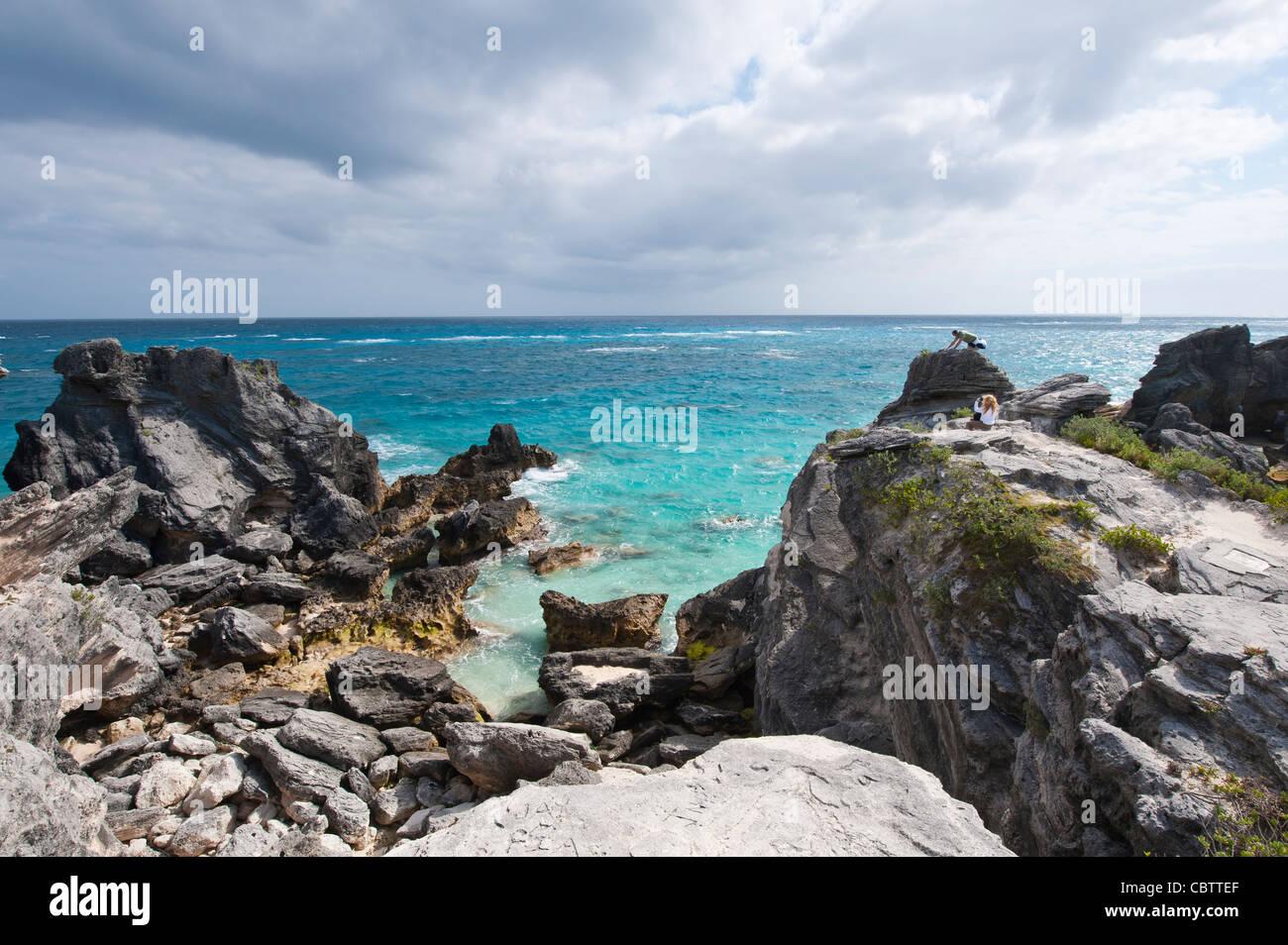 Bermuda. Horseshoe Bay beach Bermuda Stock Photo Alamy