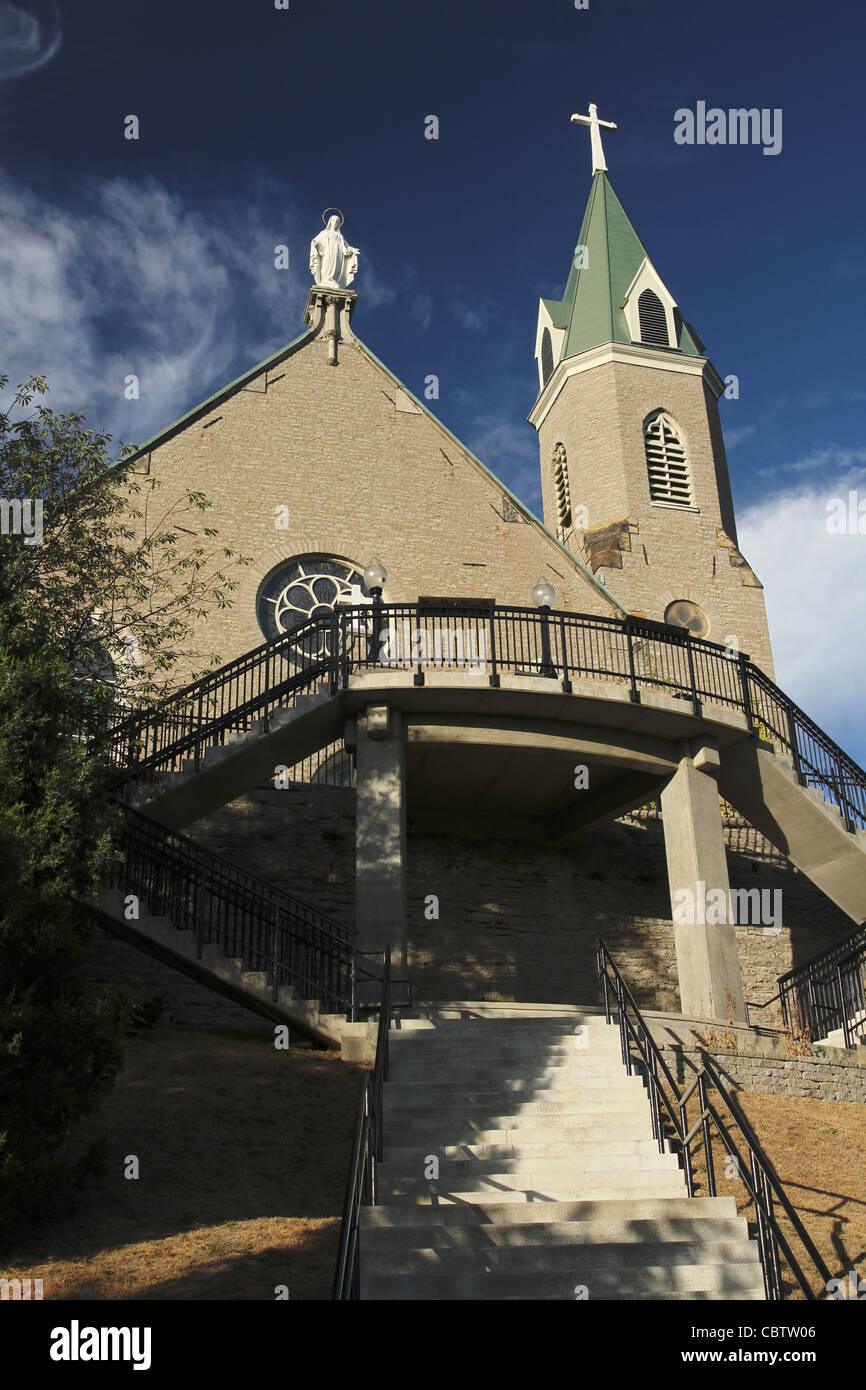 Mount Adams Steps leading to Holy Cross Immaculata Church. Cincinnati