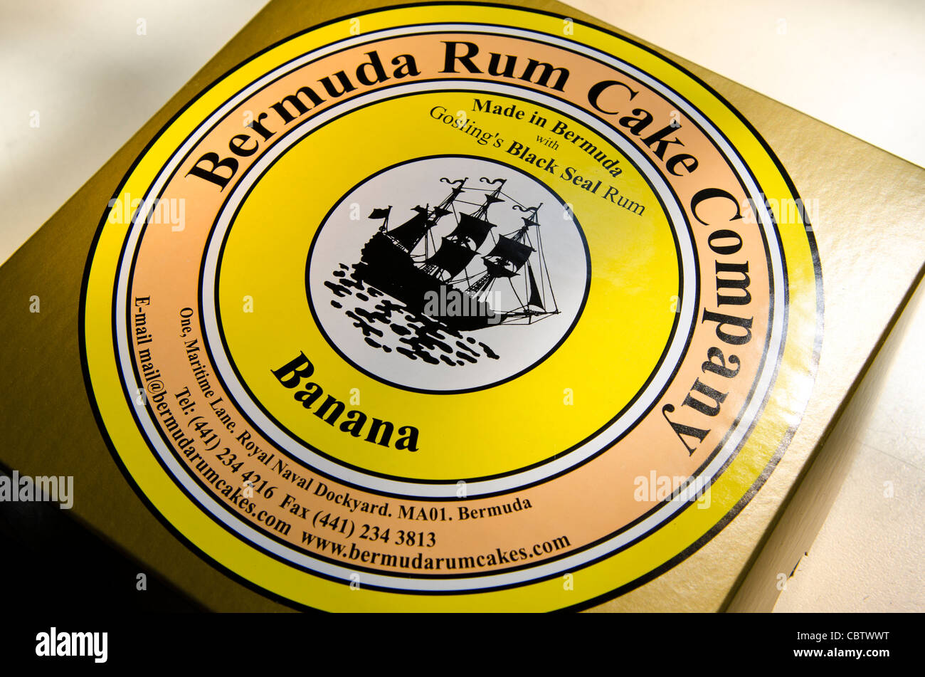 Bermuda Rum Cake at the Royal Naval Dockyard, Bermuda Stock Photo Alamy