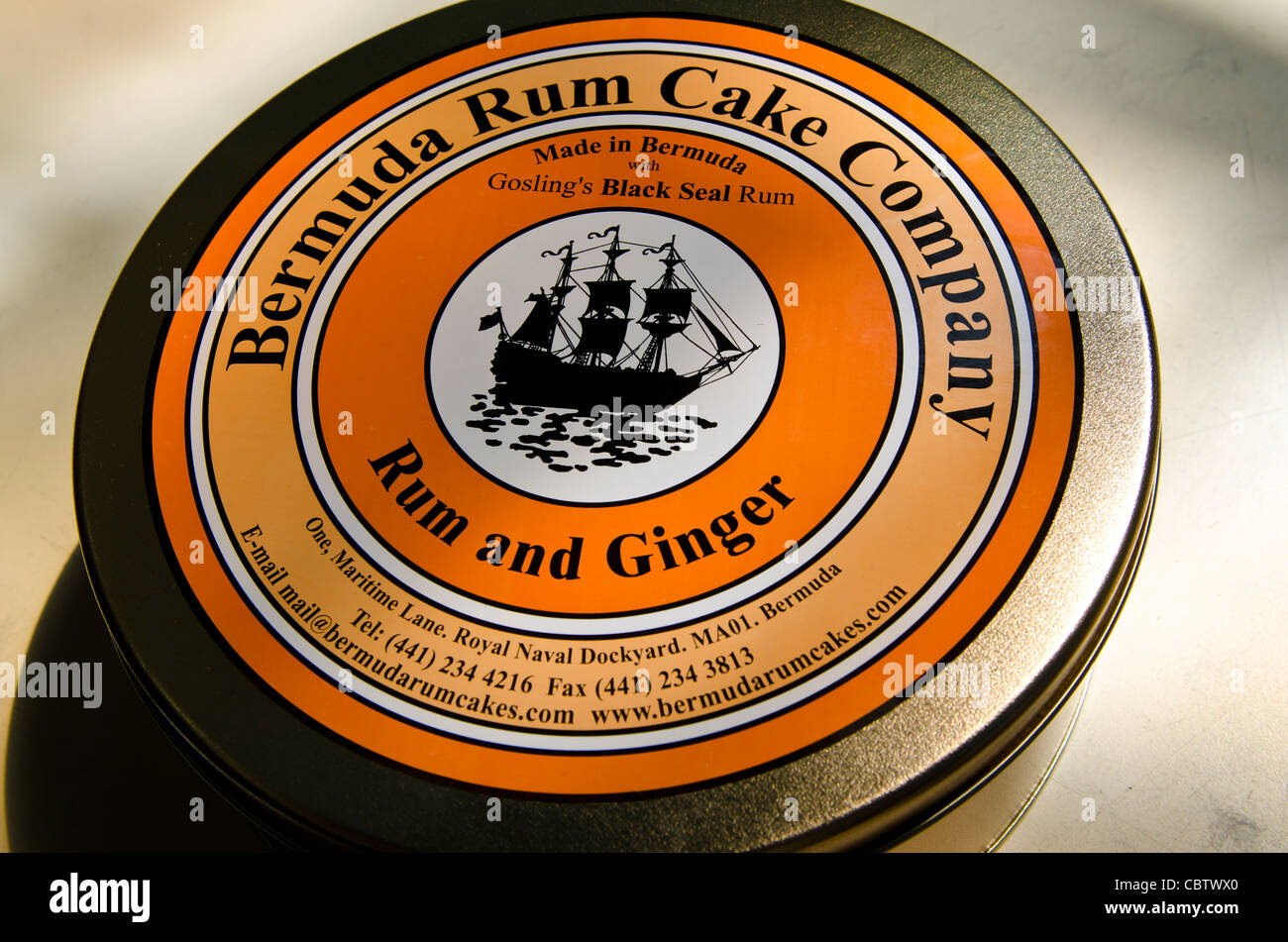Bermuda Rum Cake at the Royal Naval Dockyard, Bermuda Stock Photo Alamy