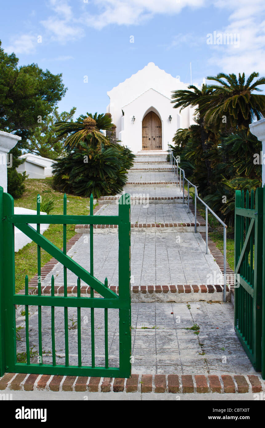 Chapel of Ease church and cemetery saint George, Bermuda. Stock Photo