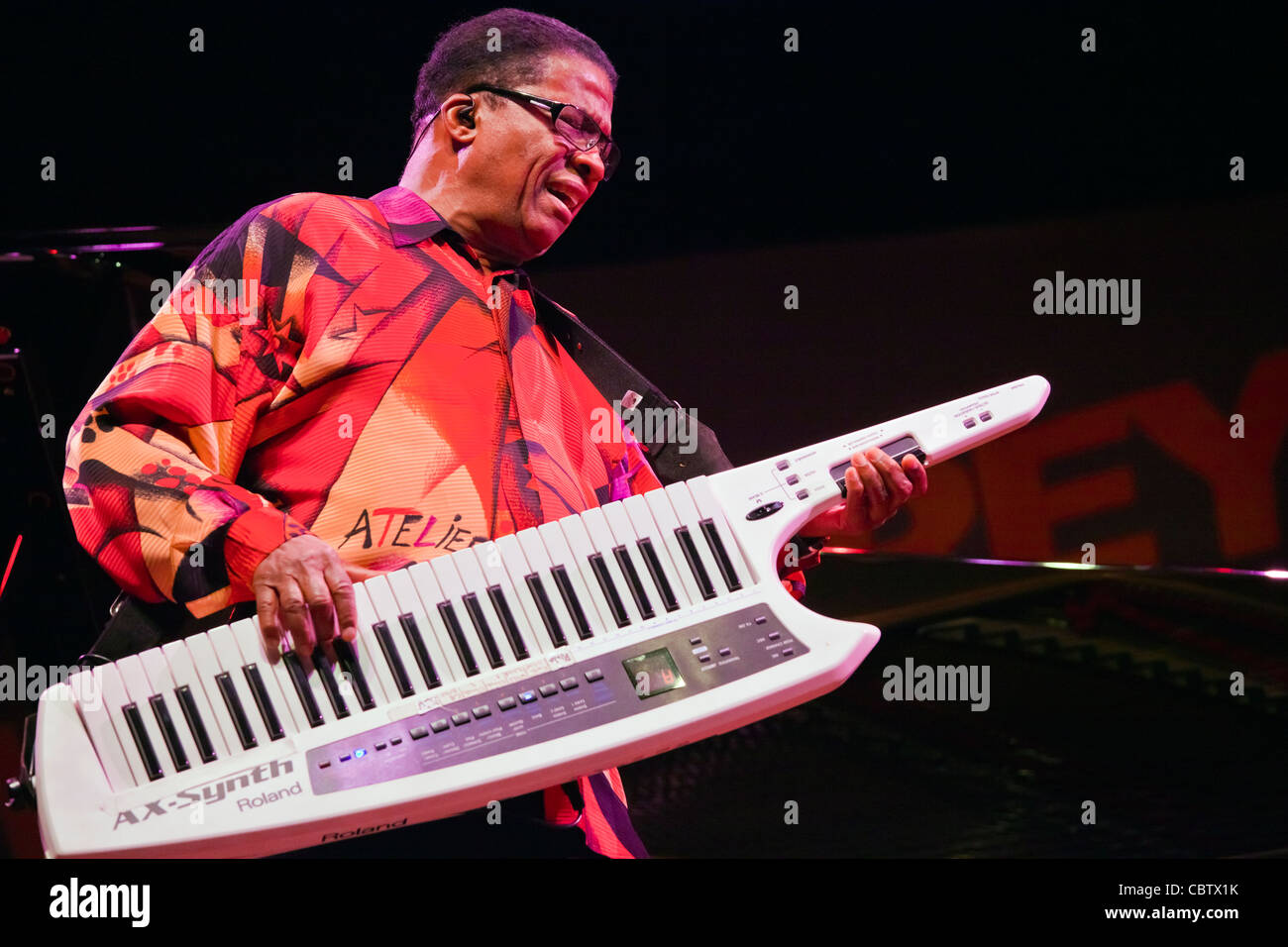 HERBIE HANCOCK performs on the Jimmy Lyons Stage - 54TH MONTEREY JAZZ FESTIVAL 2011 Stock Photo