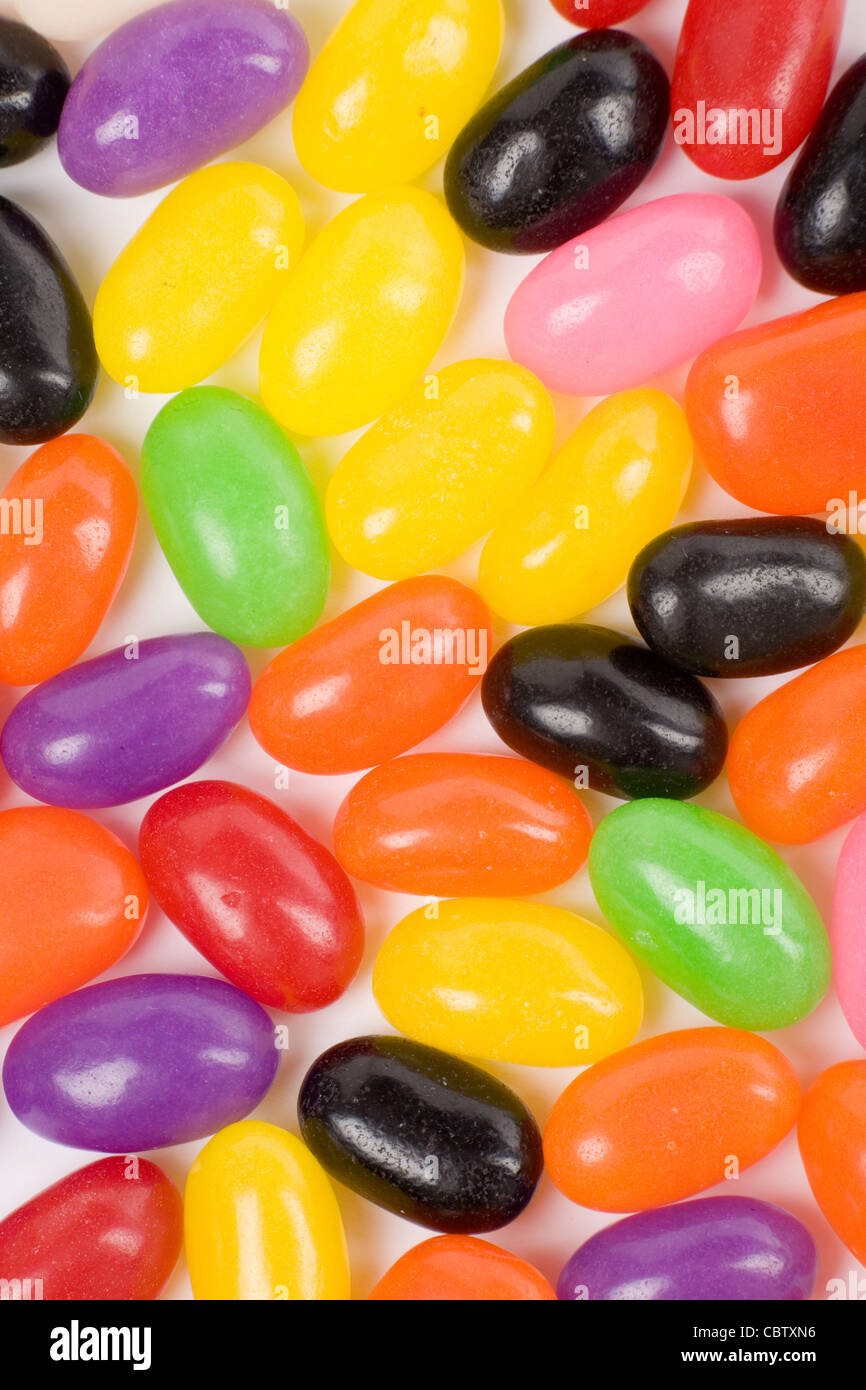 Colorful jellybeans close up shot Stock Photo Alamy