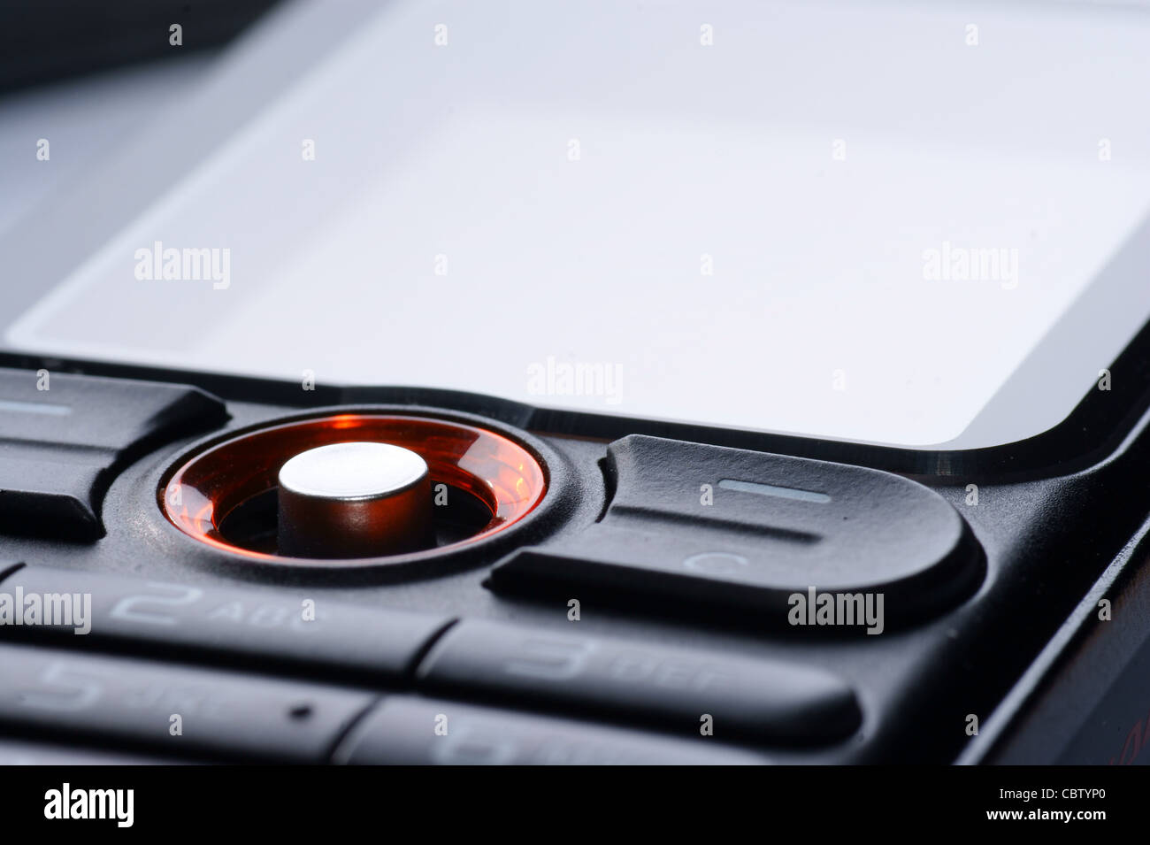 Mobile phone keypad, joystick close up / macro Stock Photo - Alamy