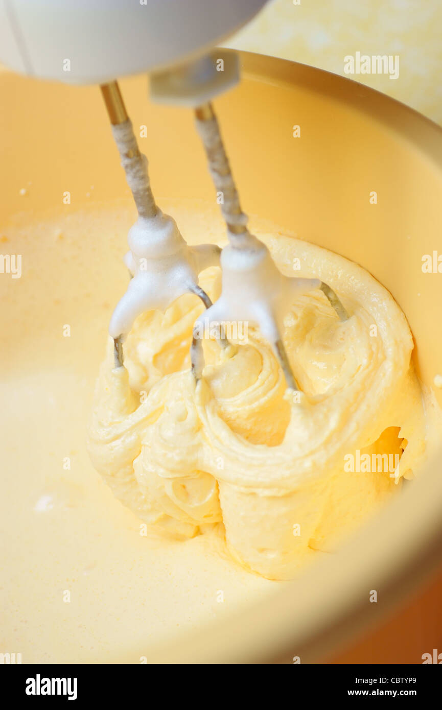 dough, make pastry, mixer Stock Photo Alamy
