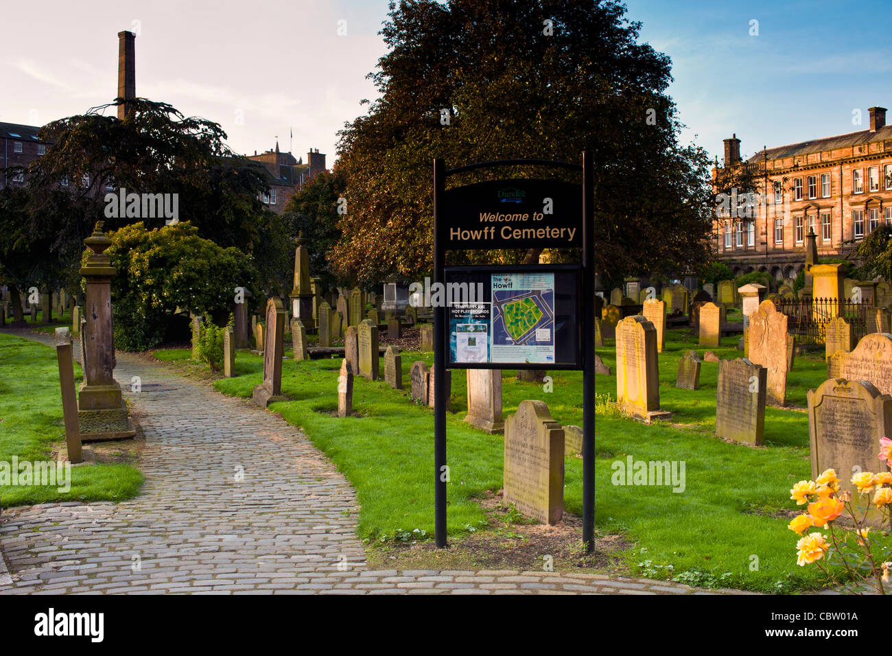 Howff Cemetery Dundee in Scotland Stock Photo