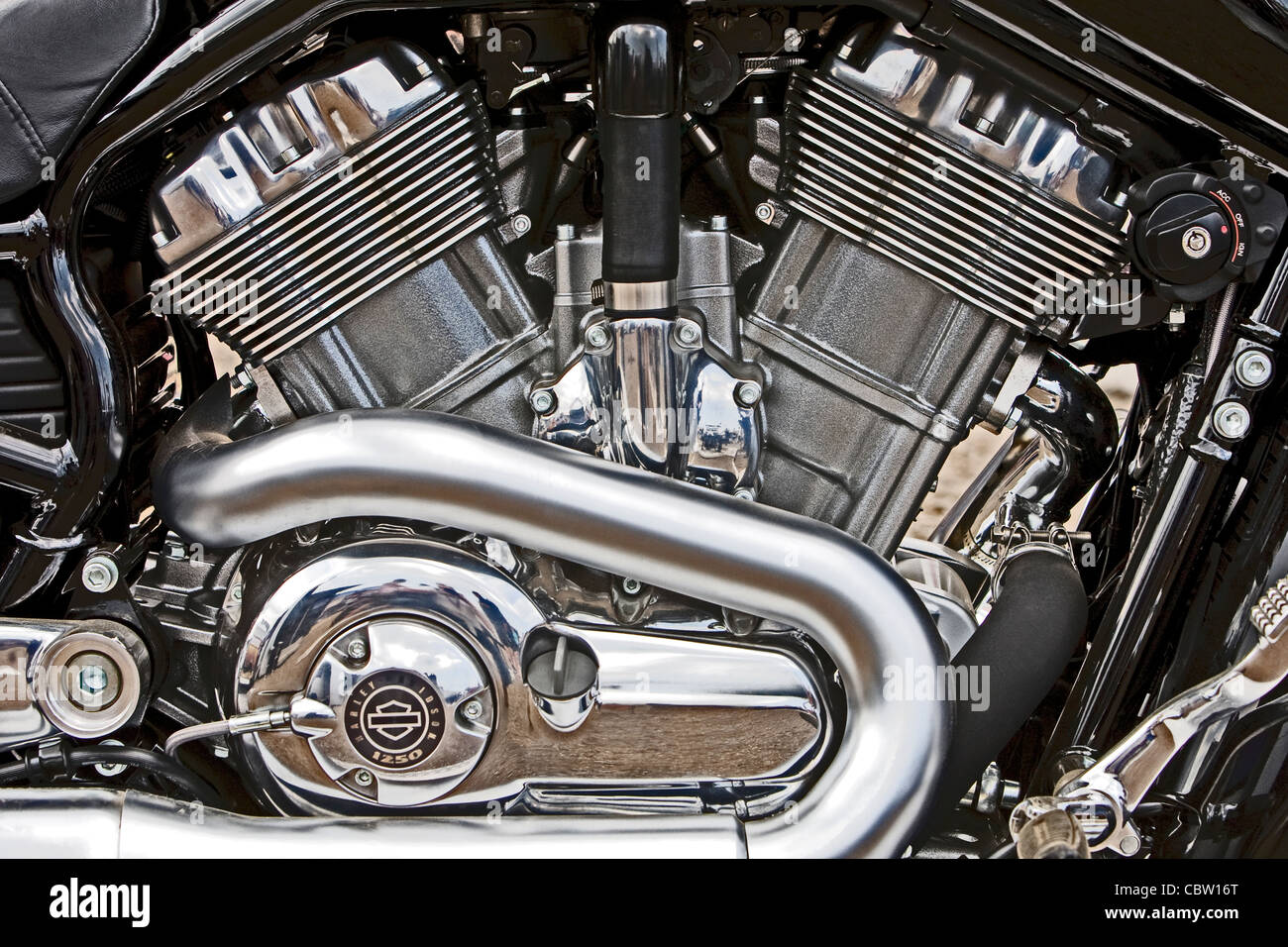 Harley Davidson Engine Stock Photo Alamy