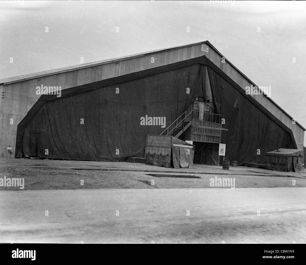 Europe and England during World War II. hanger hangar Stock Photo - Alamy