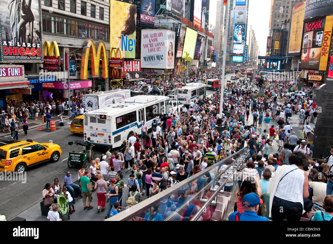 42nd Street, Times Square, Summer, New York City, Midtown, Manhattan