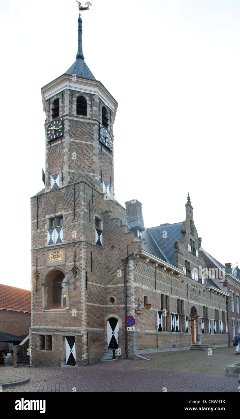Historical Townhal of Willemstad, Noord Braband, Netherlands Stock Photo