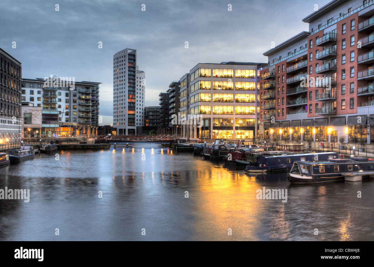 Clarence Docks in Leeds Stock Photo