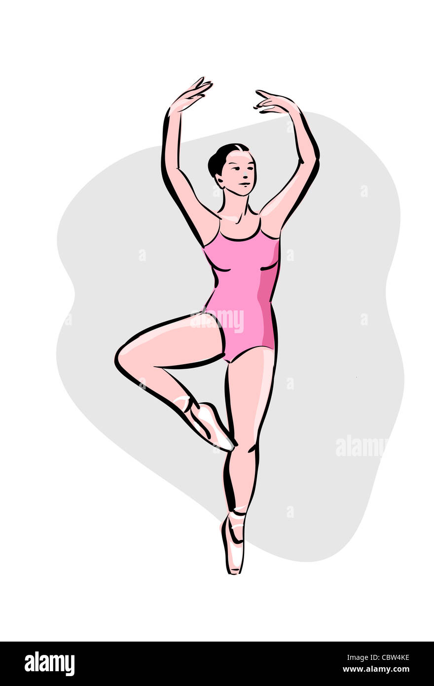 Sketches of the ballet dancers Stock Illustration by ©mubaister@gmail.com  #139721656