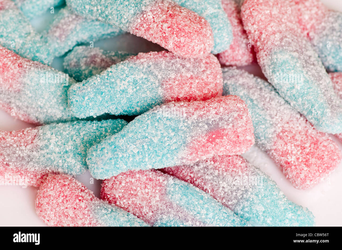 Sour Fizzy Sharp Chewy Chews Sweets Stock Photo