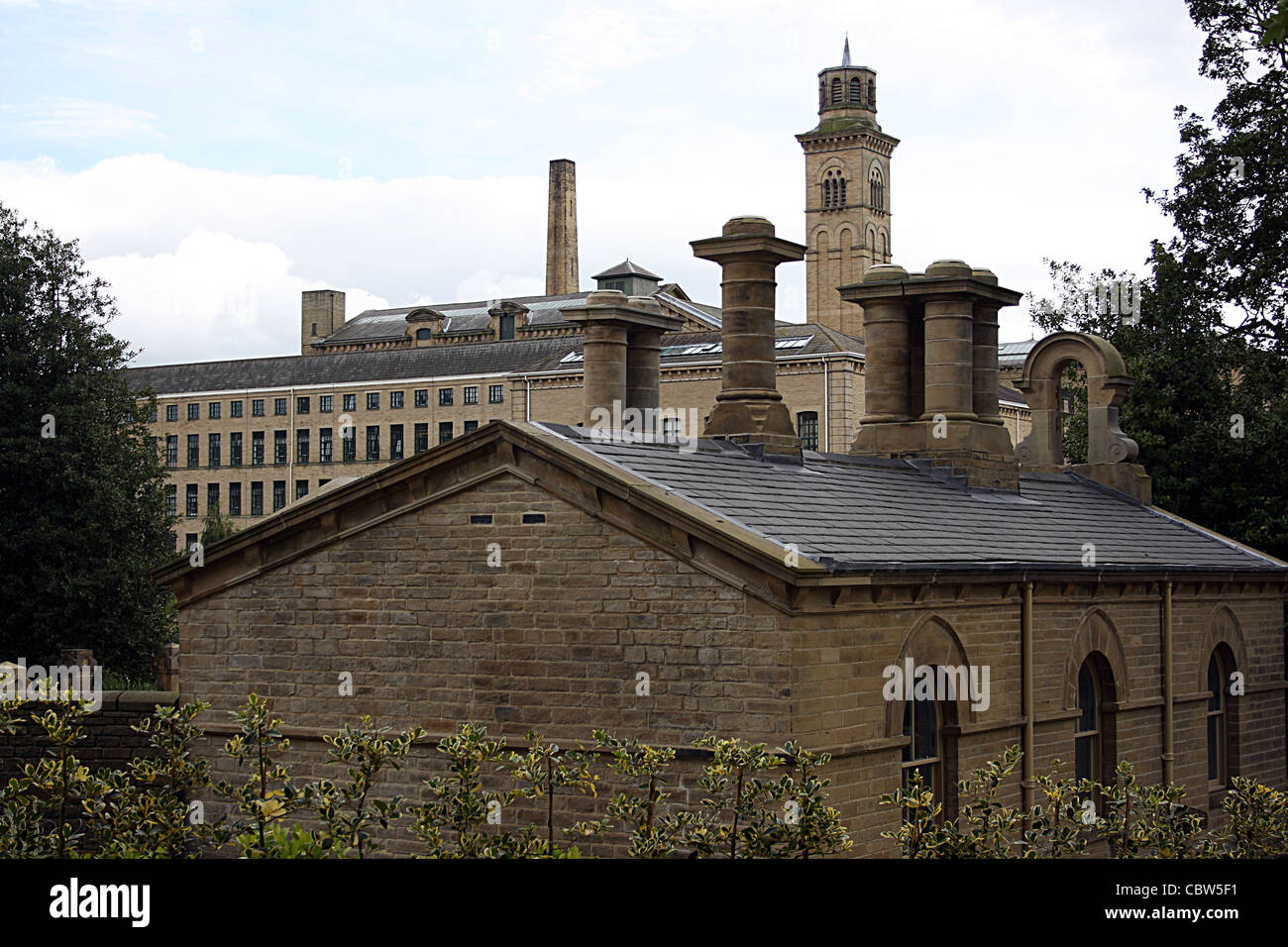 Saltaire, Industrial model village, West Yorkshire Stock Photo Alamy