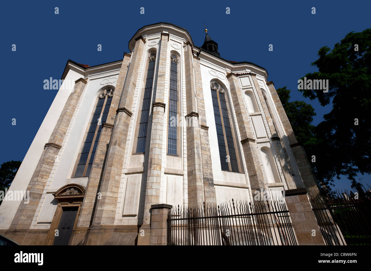 Historic Gothic architecture in Prague Stock Photo