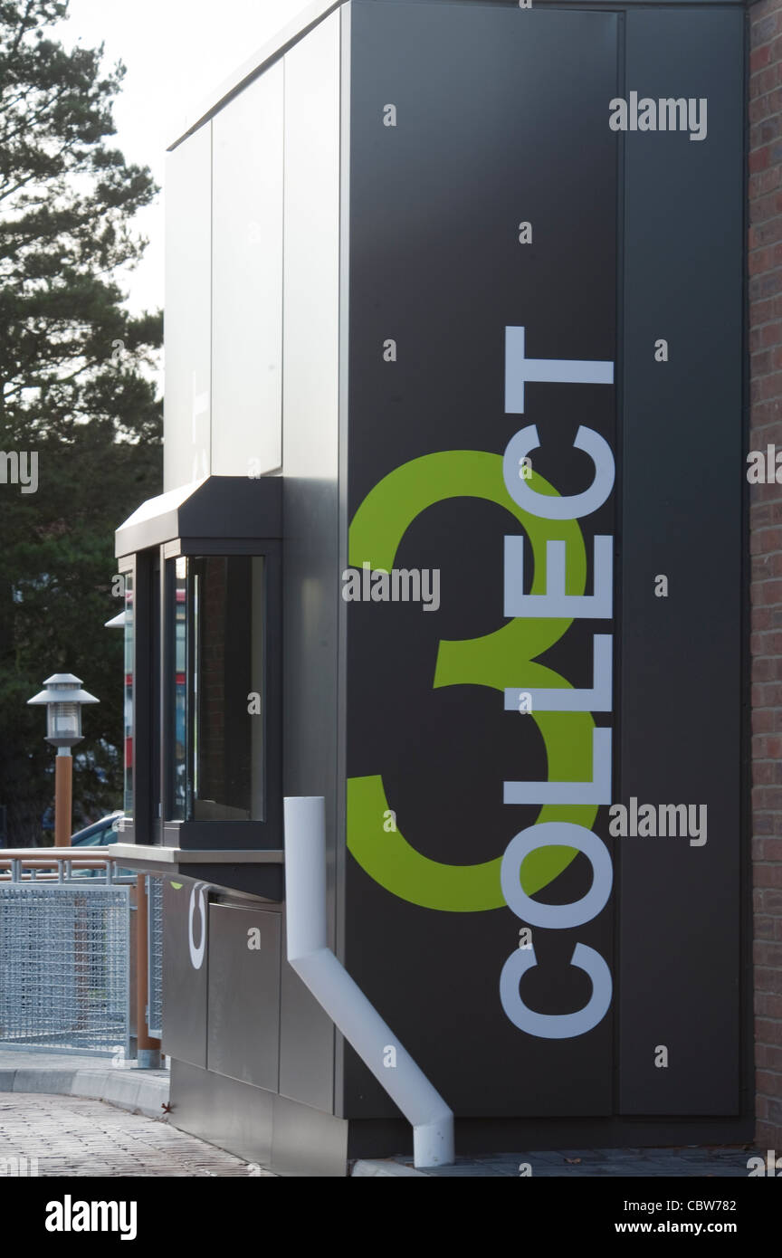 McDonalds drive through restaurant in the suburbs of Harrow Stock Photo