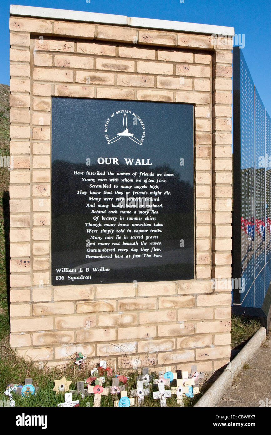 Battle of Britain Memorial Capel le Ferne UK Stock Photo