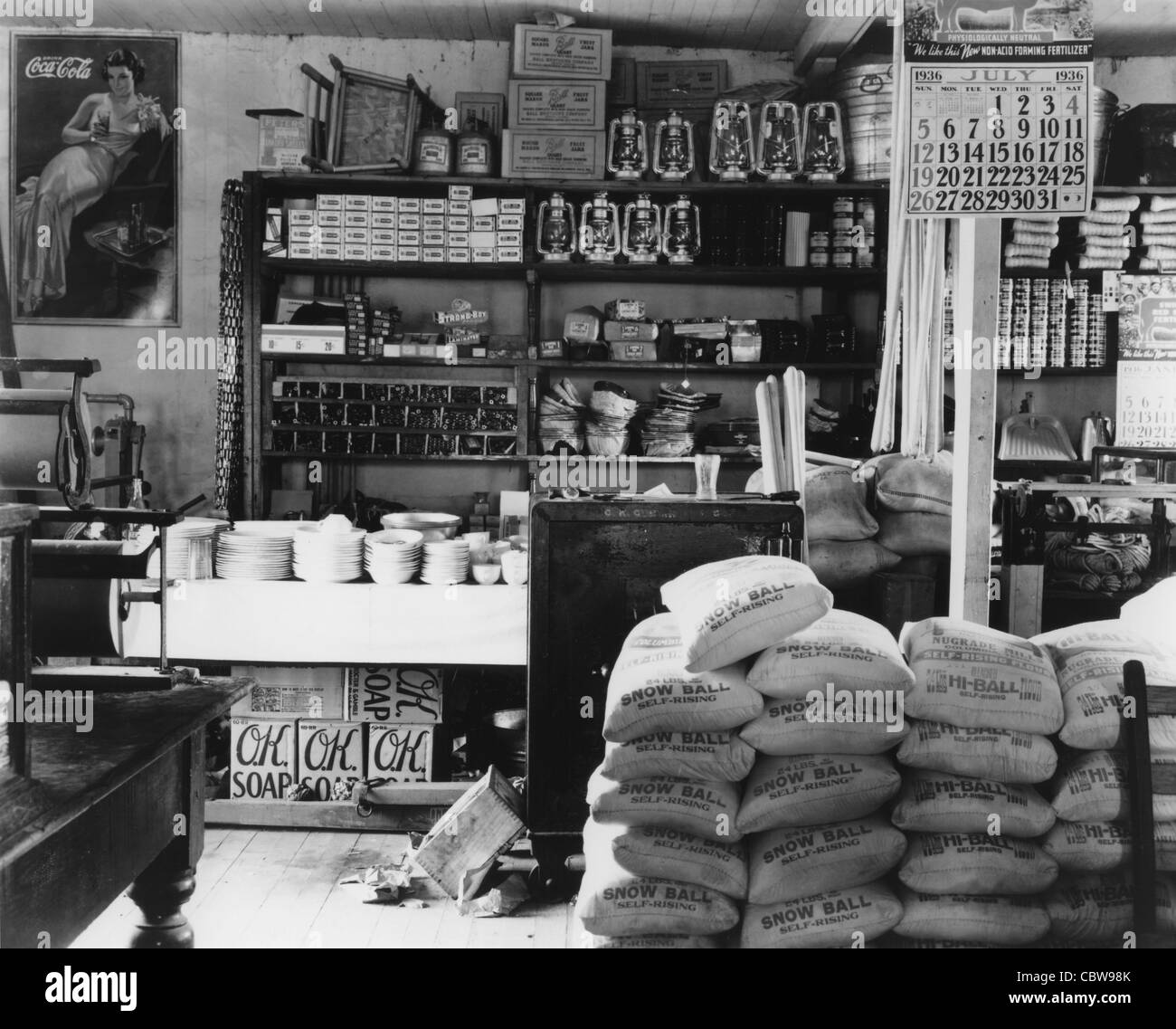General store interior Black and White Stock Photos & Images - Alamy