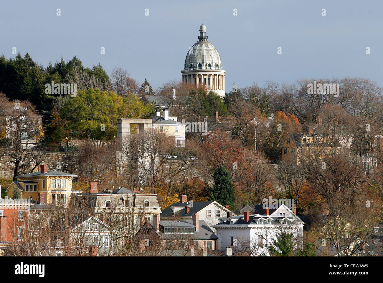 First Church of Christ Scientist on College Hill, Providence, Rhode Island Stock Photo