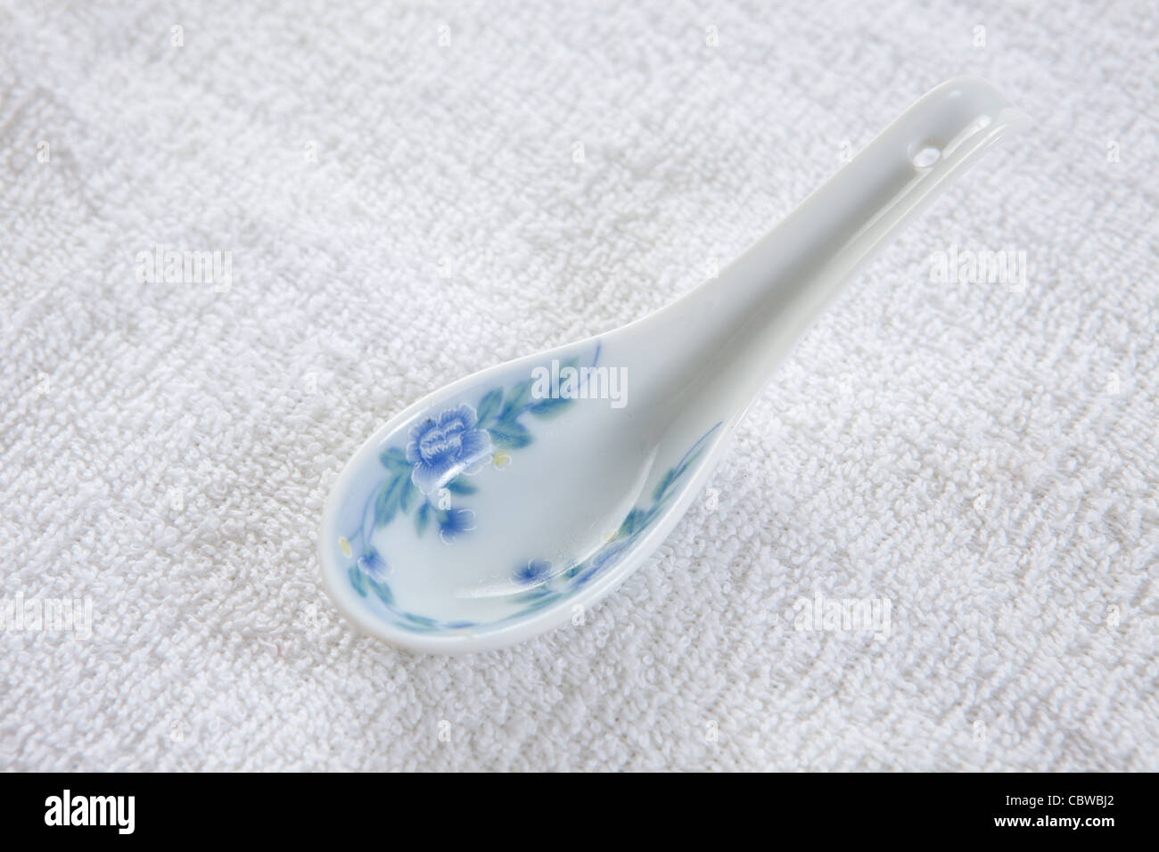 Acupuncture Gua Sha porselain spoon detail Stock Photo Alamy