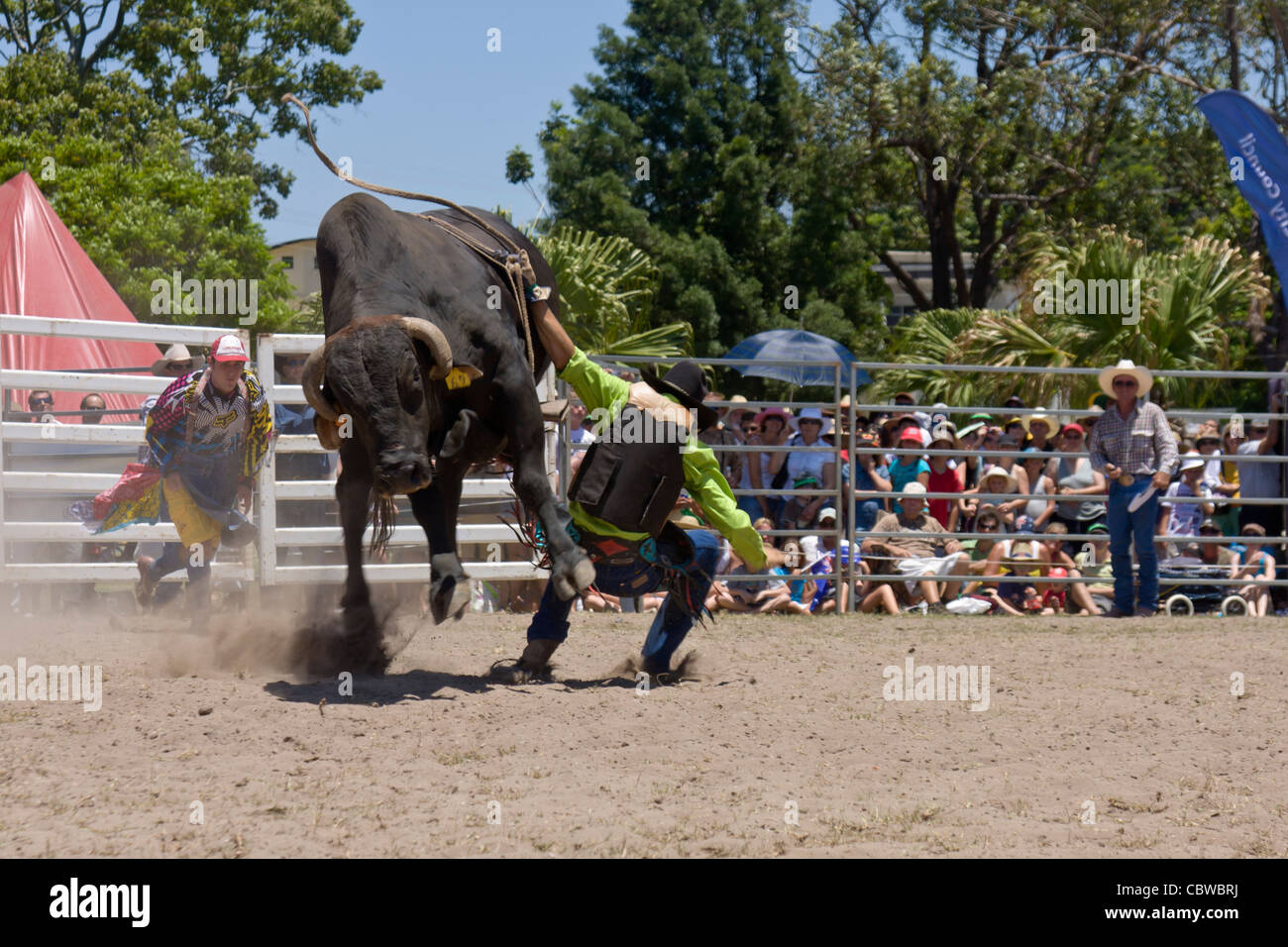 Rodeo action at Southport Australia Day Rodeo Stock Photo Alamy