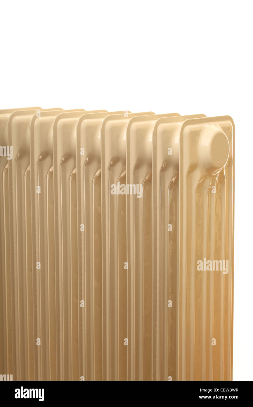 Oil radiator isolated - Heatings on a white background Stock Photo - Alamy