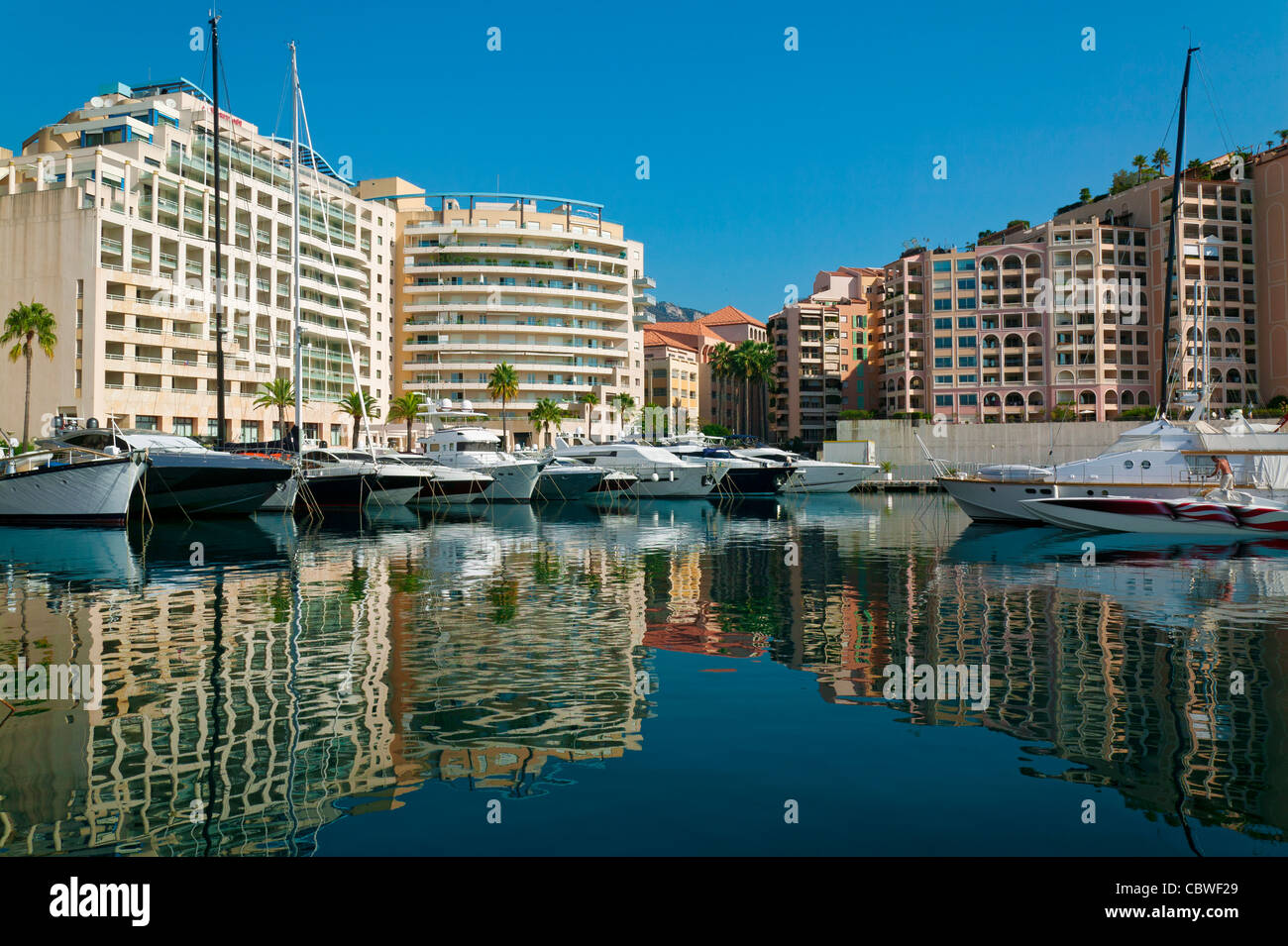 The Cap D'Ail's Harbour, French Riviera, France Stock Photo - Alamy