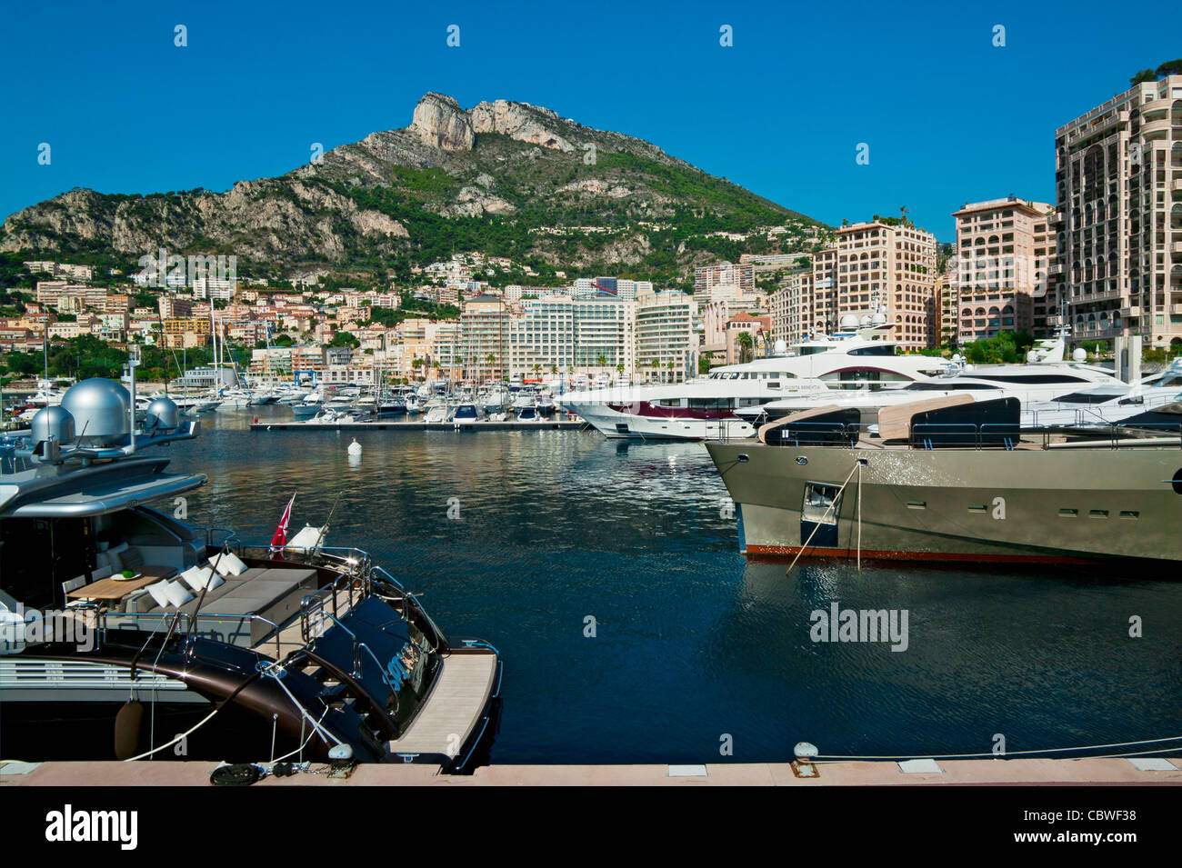 The Cap D'Ail's Harbour, French Riviera, France Stock Photo - Alamy