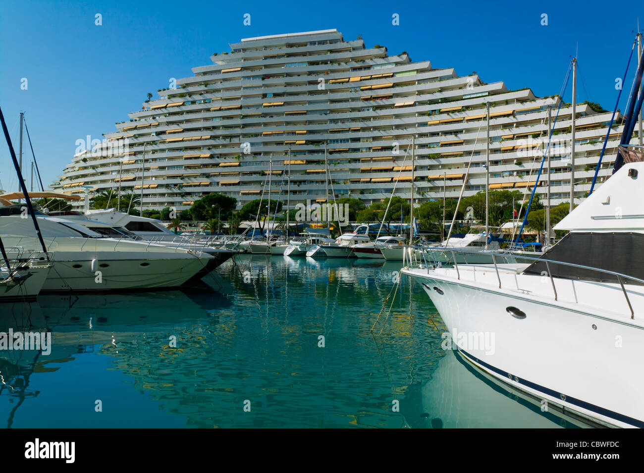 Marina Baie Des Anges, Vlilleneuve Loubet, French Riviera, France Stock