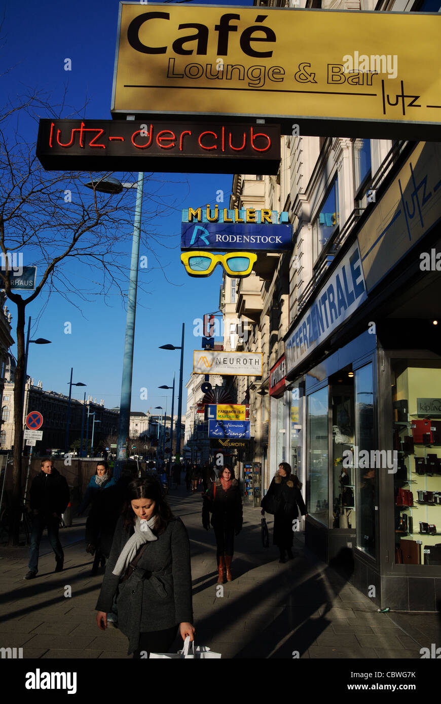 Austria, Vienna street Stock Photo Alamy