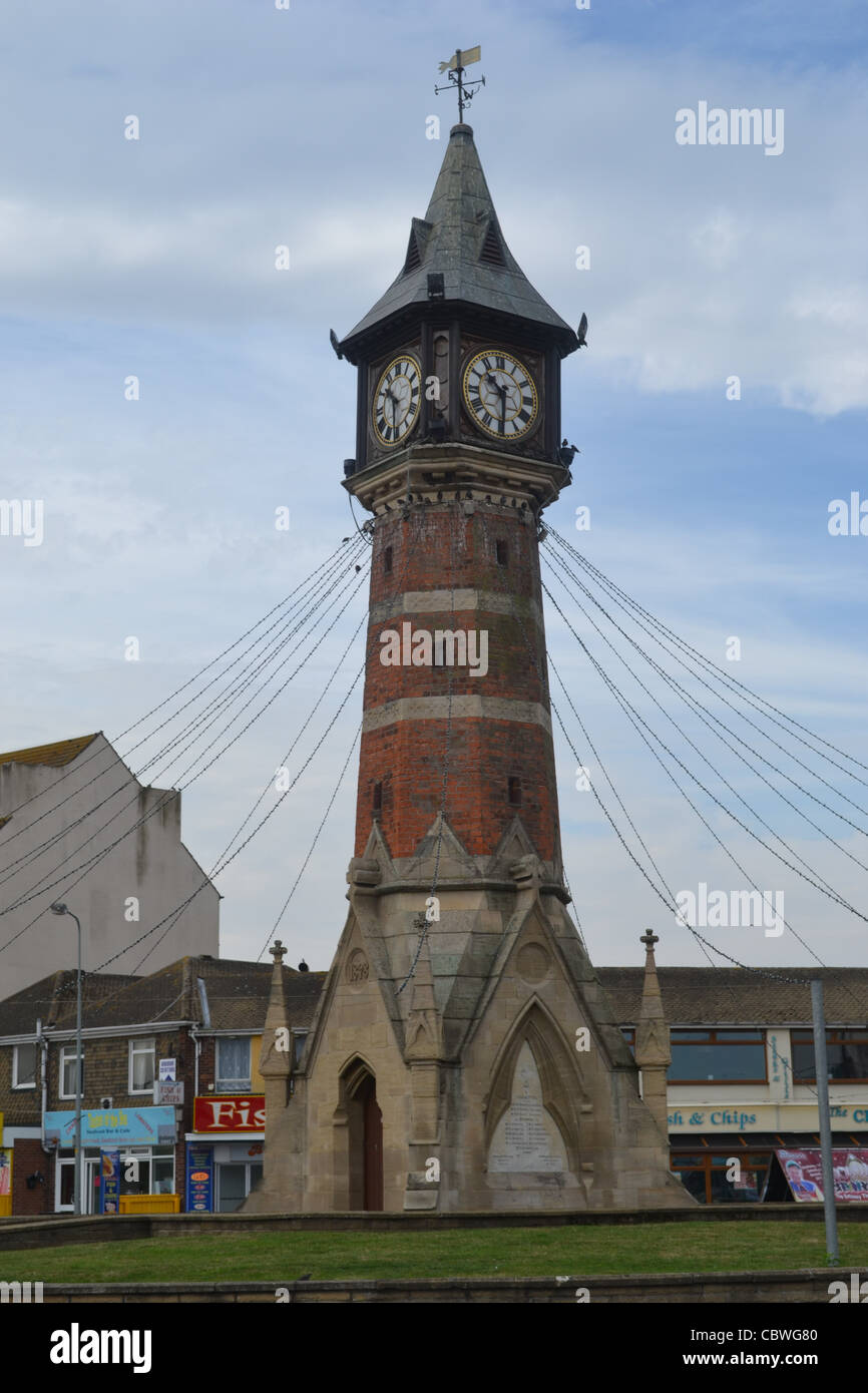 skegness clock tower Stock Photo Alamy