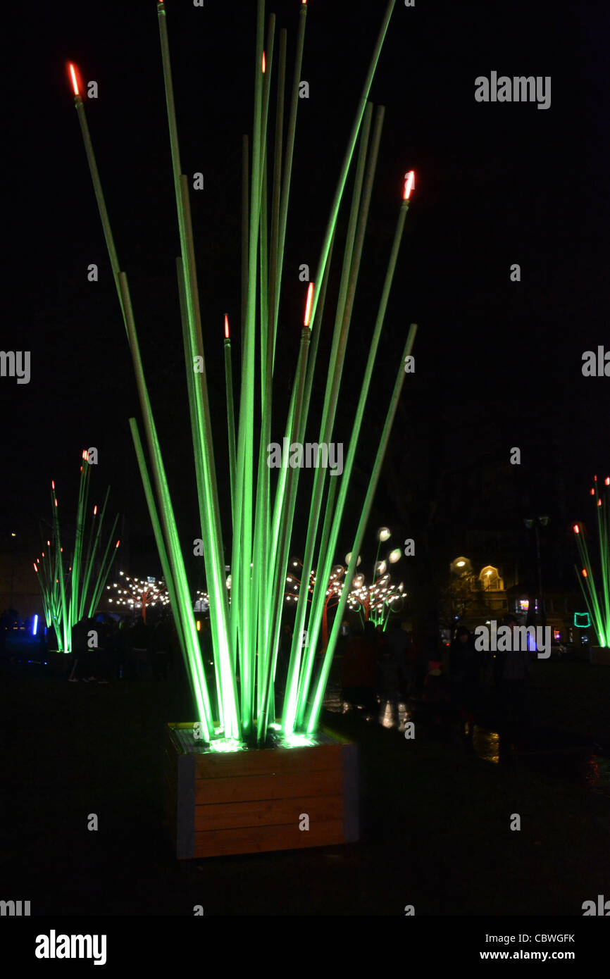 Illuminations from Festival of light, Huddersfield 2011 Stock Photo Alamy