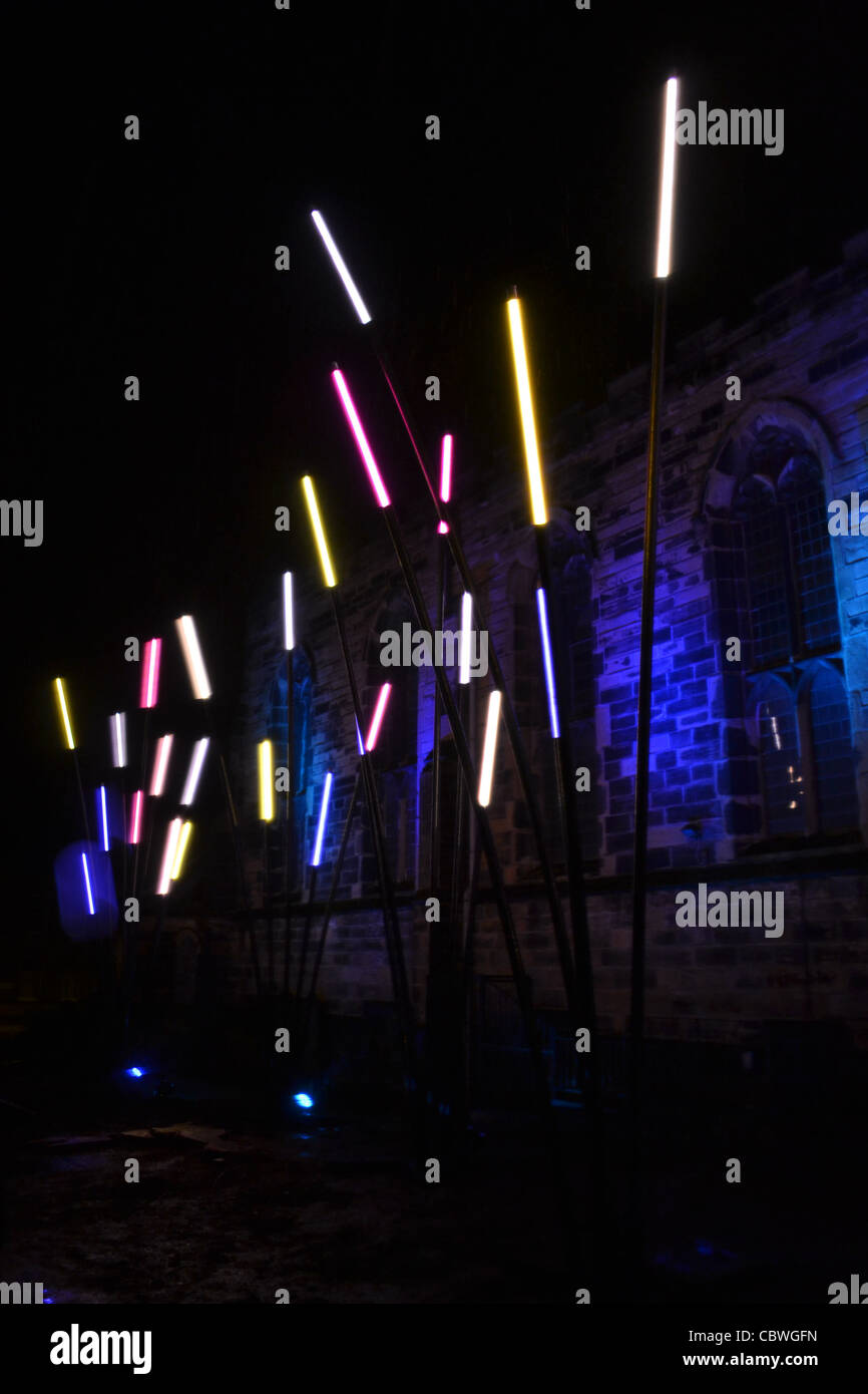 Illuminations from Festival of light, Huddersfield 2011 Stock Photo Alamy