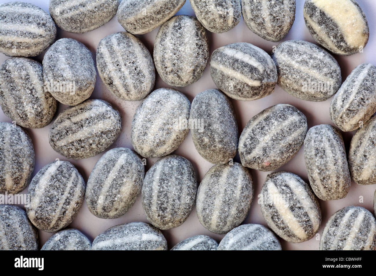 Mint humbugs spread out mints humbug sweets candies candy sweet Stock