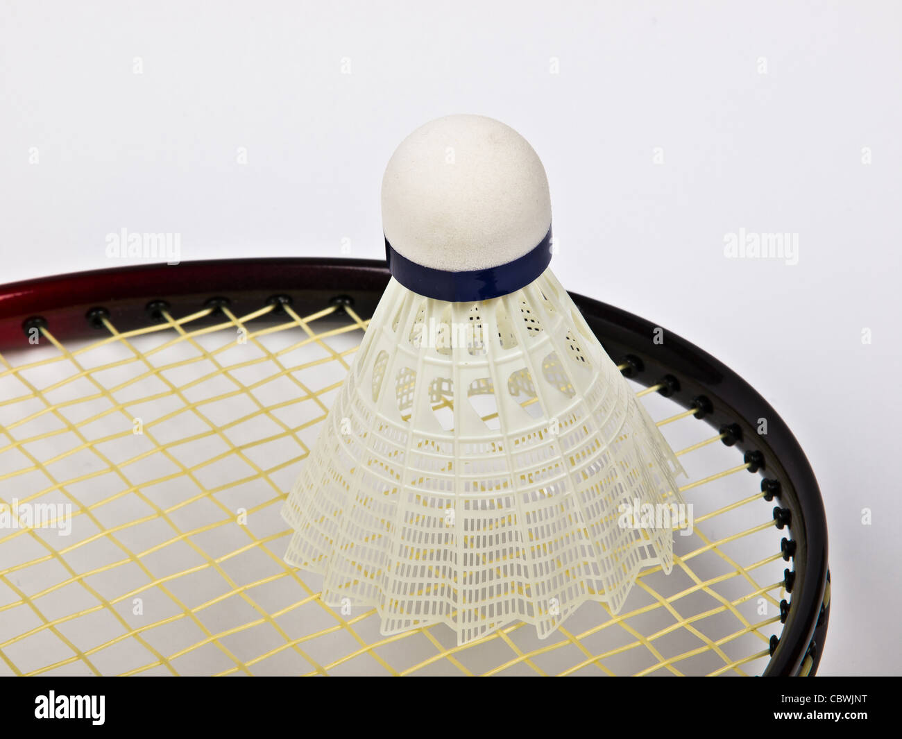 Shuttle Cock Racquet red badminton racquet and shuttlecock Stock Photo - Alamy