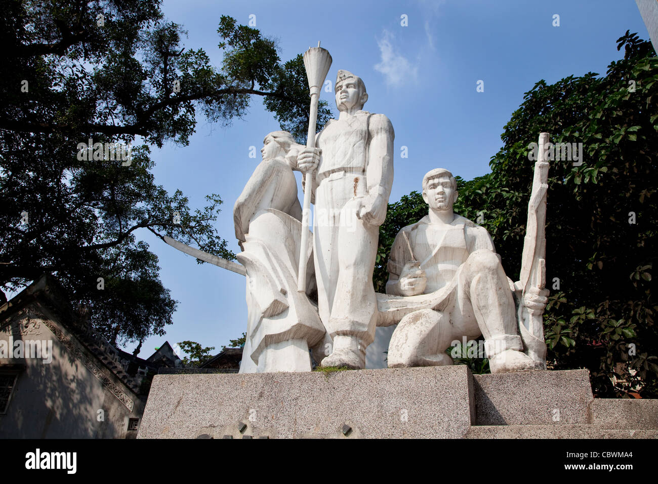 Patriotic monument and statue in Hanoi, Vietnam, Asia Stock Photo