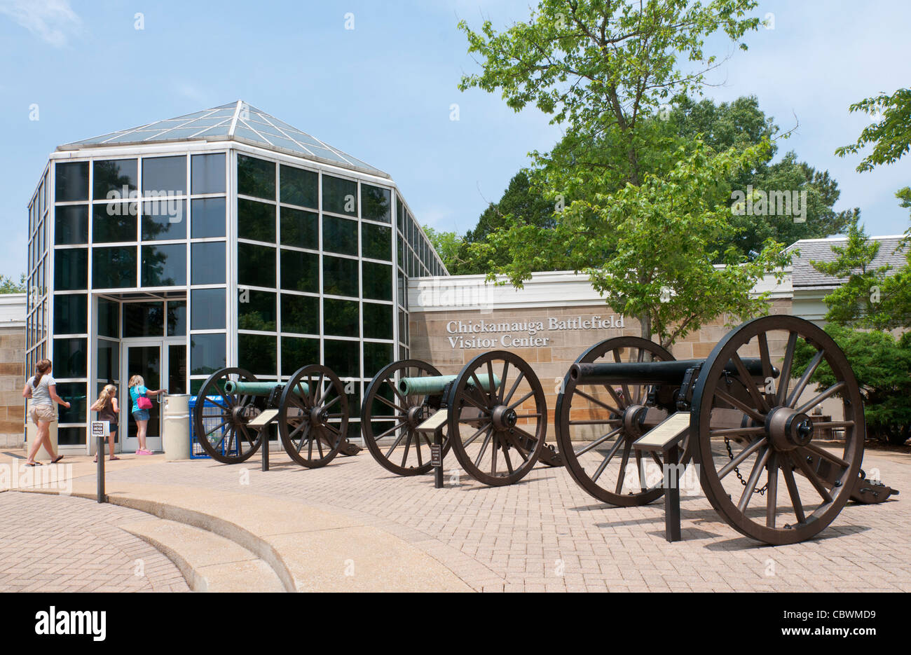 Tennessee, Chattanooga, Chickamauga Battlefield National Military Park, Civil War historic site, Visitor Center. Stock Photo