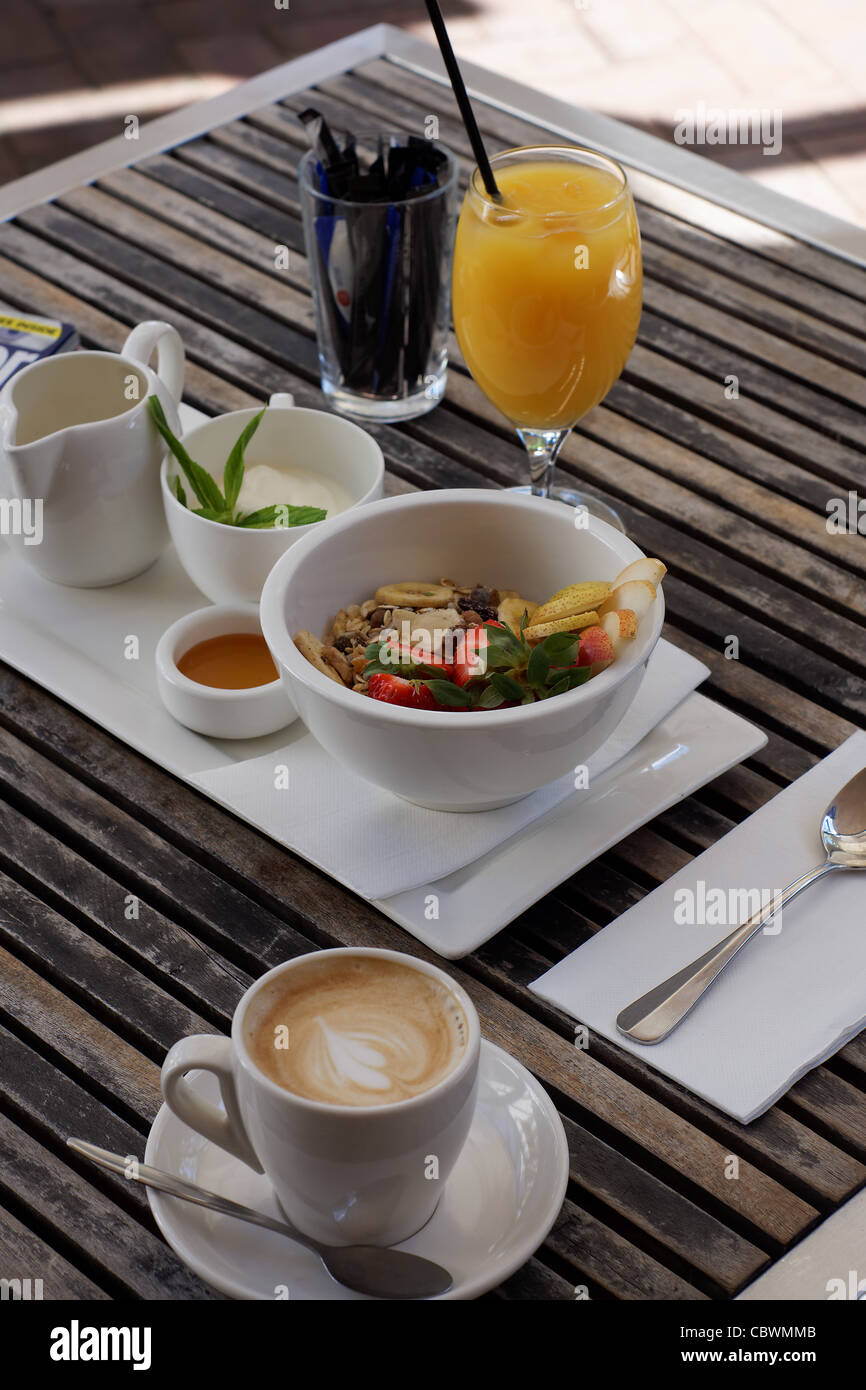 Breakfast table Stock Photo