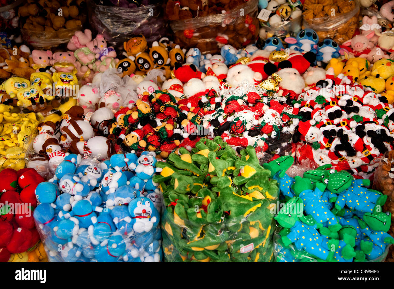 Toys and dolls in shop, Old Quarter, Hanoi, Vietnam, Asia Stock Photo