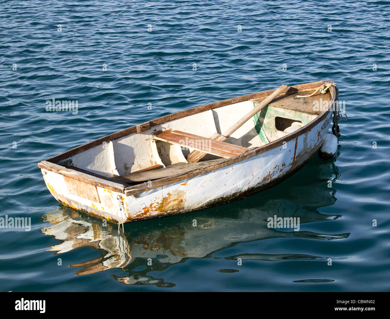 old wooden boat on the sea Stock Photo - Alamy